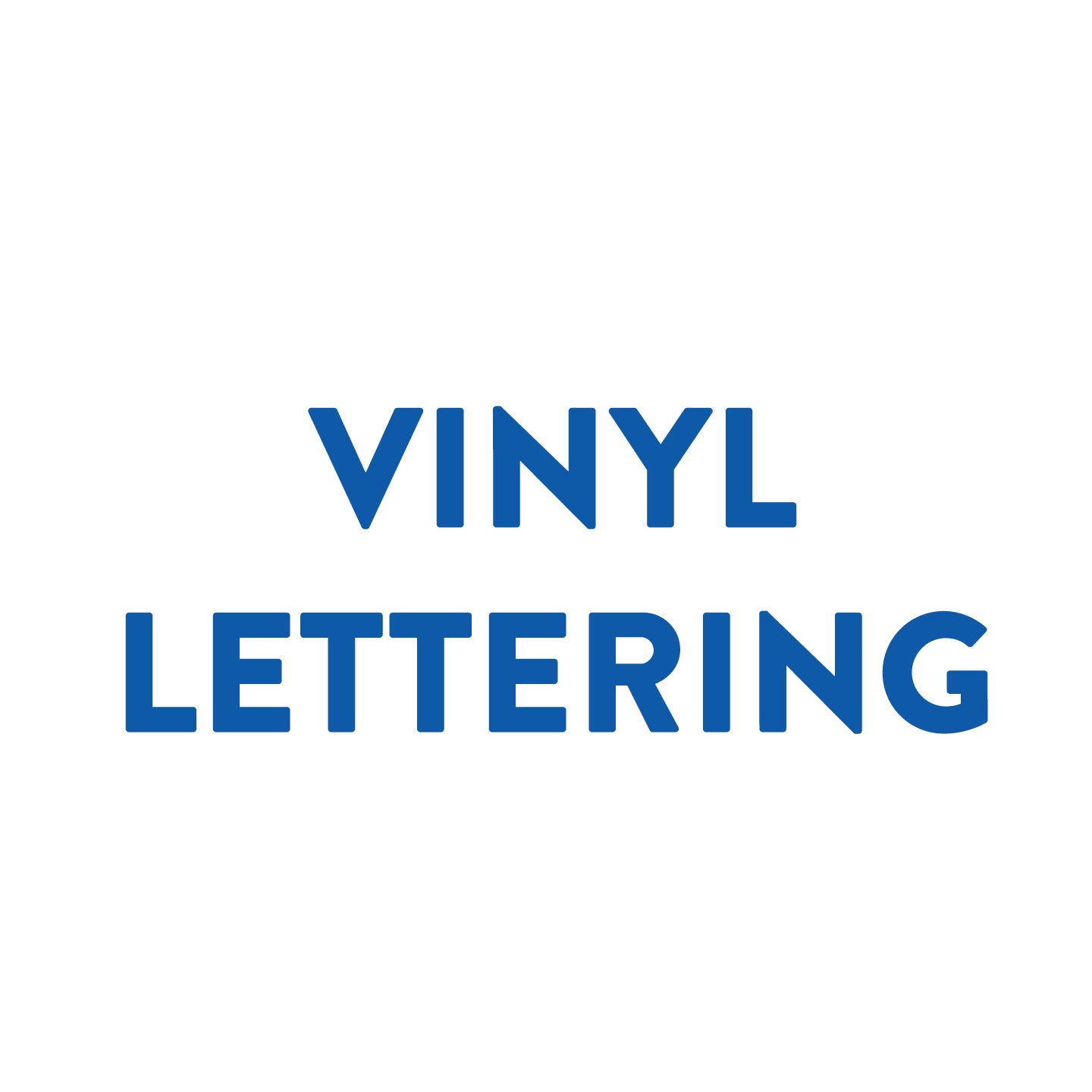 Vinyl Lettering